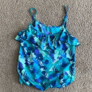 Charlotte Russe Aqua Spaghetti Strap